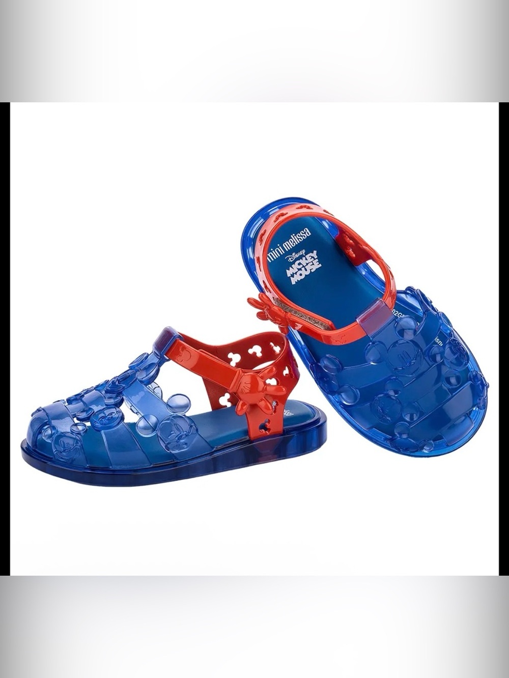 mini melissa Kids' Disney® Magic Mickey Sandal blue red size 10